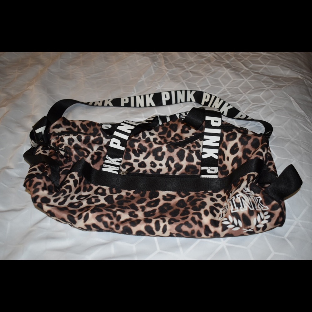 PINK Cheetah Gym Duffle Bag Leopard Print
